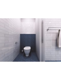 Goupillon de toilettes RETRO en laiton chromé, bol en verre 11x36x15 cm Goupillon de toilettes RETRO en laiton chromé, bol en verre 11x36x15 cm