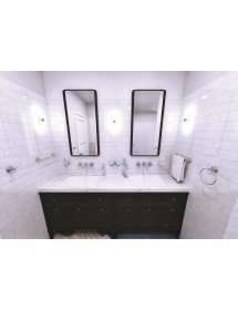 Porte-serviettes RETRO en chrome 36,5x6,5x6,5 cm