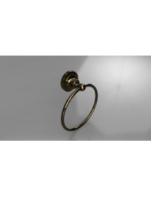 Anneau de serviette de douche RETRO en laiton bronze 16x19x6,5 cm
