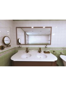 Anneau de serviette de douche RETRO en laiton bronze 16x19x6,5 cm