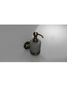 Distributeur de savon en verre RETRO bronze 7x15x13,5 cm / 200 ml