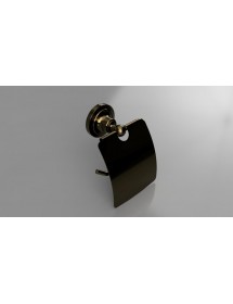 Dérouleur papier toilette avec couvercle RETRO bronze 14x15x10cm