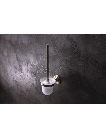 Goupillon de toilette mural en verre RETRO bronze 11x36x15cm Goupillon de toilette mural en verre RETRO bronze 11x36x15cm
