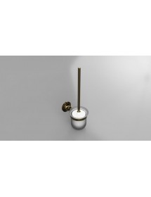 Goupillon de toilette mural en verre RETRO bronze 11x36x15cm Goupillon de toilette mural en verre RETRO bronze 11x36x15cm