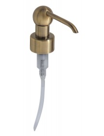 Distributeur de savon en verre RETRO bronze 7x15x13,5 cm / 200 ml