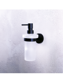 Distributeur de savon mural DARK en verre 230ml Distributeur de savon mural DARK en verre 230ml