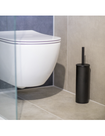Goupillon de toilette DARK en laiton noir 38x10,5x9,5cm