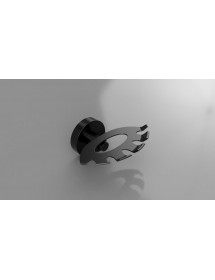 Porte brosse à dents mural DARK en laiton noir 105x54x89 mm Porte brosse à dents mural DARK en laiton noir 105x54x89 mm