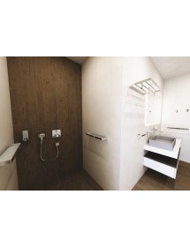 Etagère de douche murale SOLO en verre et chrome 50 x2,5 x11 cm Etagère de douche murale SOLO en verre et chrome 50 x2,5 x11 cm