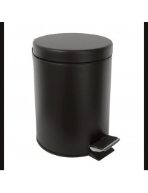 Poubelle de douche à soft close DARK en laiton noir / 3L