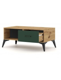 Table basse LUGO chêne vert 114,10x64x38,4 cm