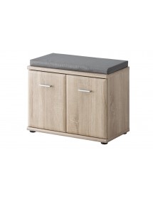 Dressing complet ARMARIO coloris chêne sonoma 210x32 H.203 cm