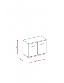 Dressing complet ARMARIO coloris chêne sonoma 210x32 H.203 cm