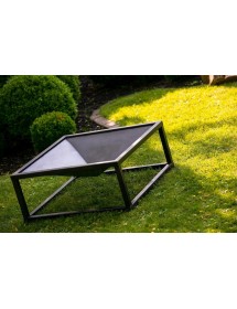 Brasero de jardin carré SQUARE 60 cm en acier