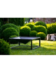 Brasero de jardin carré SQUARE 60 cm en acier