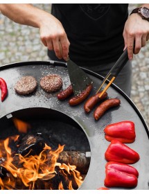 Plaque de cuisson en acier pour braséro