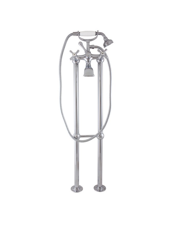 Colonne de douche sur pied en chrome MORAVA RETRO Colonne de douche sur pied en chrome MORAVA RETRO