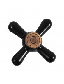 Colonne de douche sur pied en laiton noir MORAVA RETRO﻿