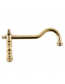 Mélangeur baignoire 5 trous MORAVA RETRO en chrome doré