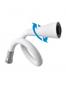 Mélangeur évier flexible à mémoire de forme blanc MORAVA RETRO en chrome