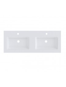 Double lavabo SPRING DEW RIHO 120x46 x1,6 cm en marbre