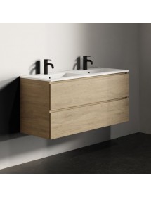 Double lavabo SPRING DEW RIHO 120x46 x1,6 cm en marbre