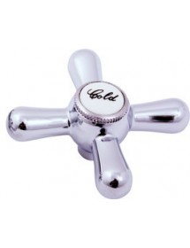 Robinet tap mural rétro en laiton chromé