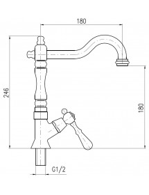 Robinet tap rétro en laiton bronze