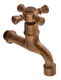 Robinet tap mural rétro laiton bronze
