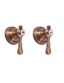 Mélangeur de douche encastrable rétro MORAVA laiton bronze