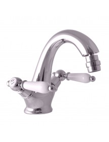 Mélangeur lavabo rétro MORAVA laiton chromé avec pop-up