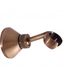 Mélangeur douche mural rétro MORAVA en bronze poignée en céramique