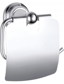 Dérouleur papier toilette rétro MORAVA en laiton chromé 13,65x 7,85 x14,55 cm