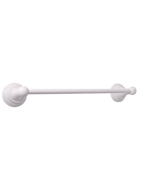 Porte-serviette rétro mural MORAVA en laiton blanc 40,5x7,85 x5,95 cm Porte-serviette rétro mural MORAVA en laiton blanc 40,5x7,85 x5,95 cm
