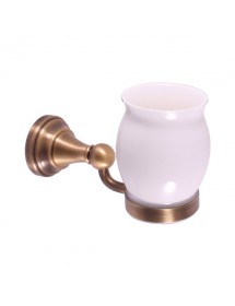 Porte-verre rétro MORAVA en bronze 16,1x6,7 x10,8cm