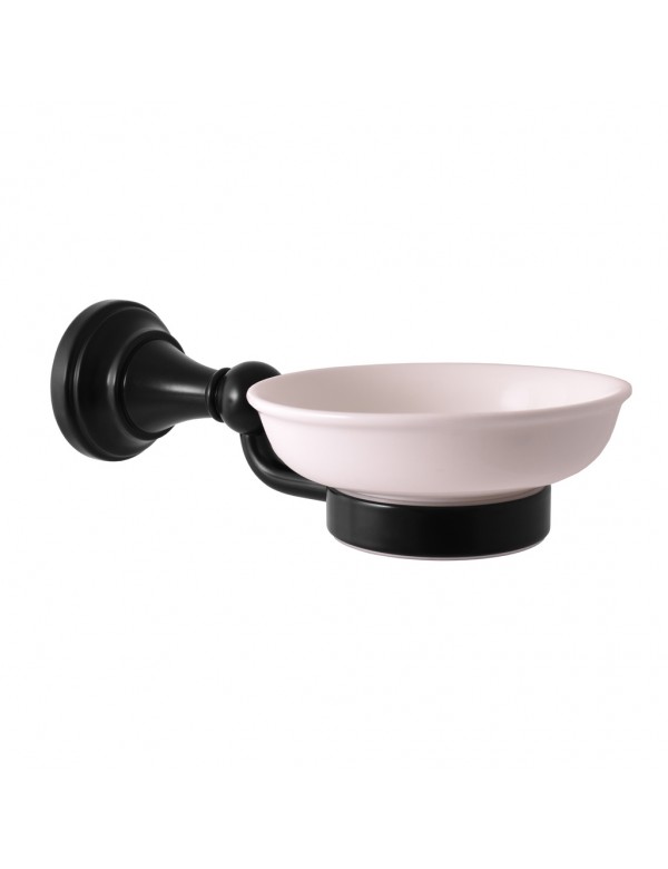 Porte-savon rétro MORAVA en laiton noir 19x11 x6,45 cm Porte-savon rétro MORAVA en laiton noir 19x11 x6,45 cm