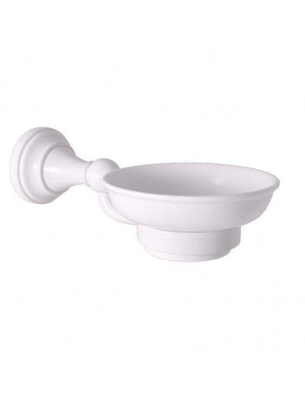 Porte-savon rétro MORAVA en laiton blanc 19x11 x6,45 cm Porte-savon rétro MORAVA en laiton blanc 19x11 x6,45 cm