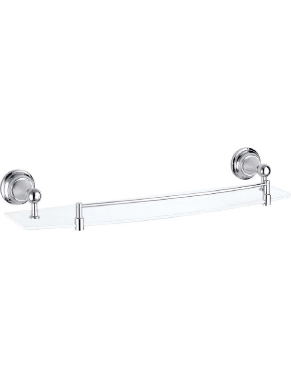 Etagère murale de douche avec rail rétro MORAVA en verre 50x14x7,6 cm Etagère murale de douche avec rail rétro MORAVA en verre 50x14x7,6 cm