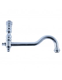 Mélangeur évier MORAVA RETRO bras pivotant en laiton chromé