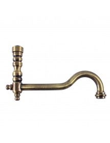 Mélangeur évier MORAVA RETRO bras pivotant en laiton bronze