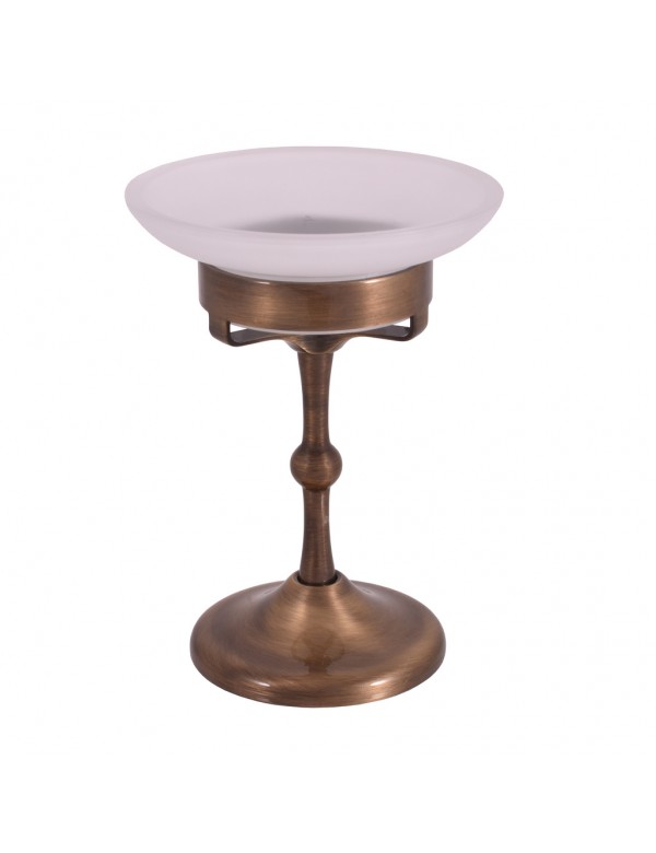 Porte-savon à poser rétro MORAVA en laiton bronze 10,9x 15 cm Porte-savon à poser rétro MORAVA en laiton bronze 10,9x 15 cm