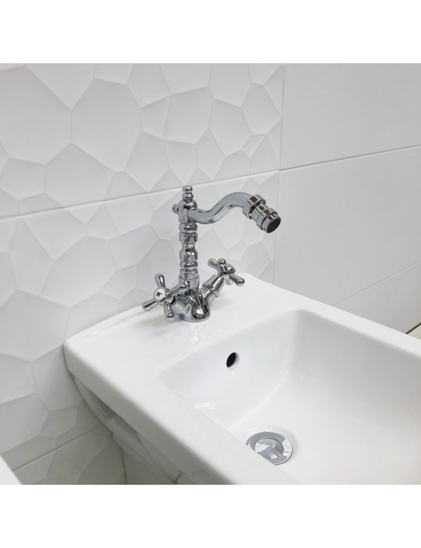 Mélangeur bidet MORAVA RETRO avec pop-up en laiton chromé