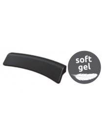 Appui-tête noir RIHO AH26 soft gel pour baignoire