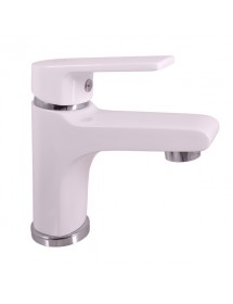 Mitigeur lavabo COLORADO en laiton blanc sans siphon