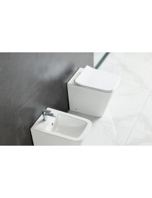 WC à poser sans bride Tornado DOUA 52,5x35,5x41 cm avec abattant