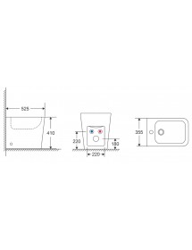 Bidet à poser DOUA  52,5x35,5x41 cm Bidet à poser DOUA  52,5x35,5x41 cm