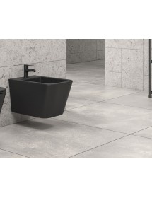Bidet blanc suspendu BOFY en porcelaine 53x36,5x31,5 cm