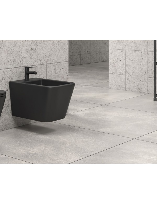 Bidet blanc suspendu BOFY en porcelaine 53x36,5x31,5 cm