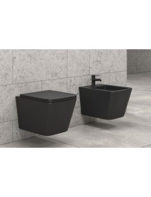 Bidet blanc suspendu BOFY en porcelaine 53x36,5x31,5 cm