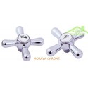 Mélangeur lavabo haut MORAVA à bras pivotant en chrome H 17,6 cm